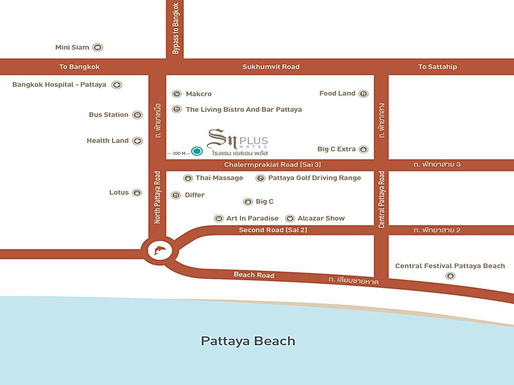 SN Plus Hotel - SHA Plus Pattaya Exterior foto